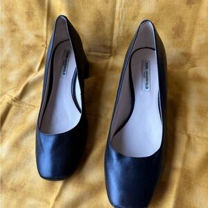 Karl Lagerfeld Black Leather Heels